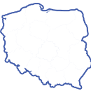 mapa konturowa polski png progres blue